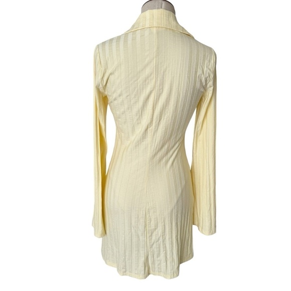 Reformation Benton Knitted Dress in Yellow XS - Picture 7 of 9